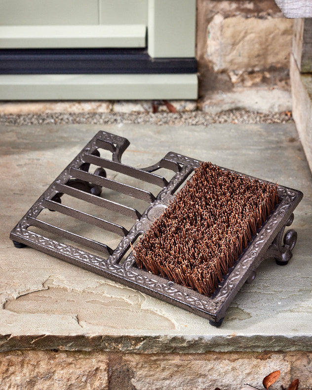 Cast Iron Boot Scraper & Boot Brush