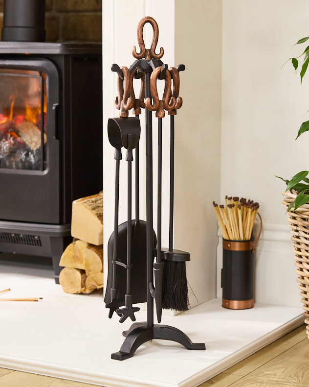 Freestanding Copper Companion Set
