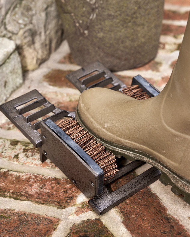 Cast Iron Combination Boot Brush & Shoe Scraper