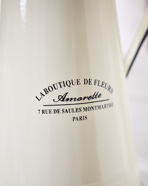 Vintage Style Cream Pitcher Jug Flower Vase