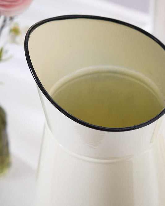 Vase à fleurs en forme de pichet à crème de style vintage