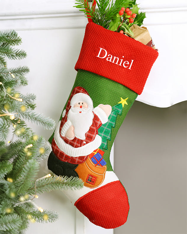Personalised Santa Claus Children's Christmas Stocking