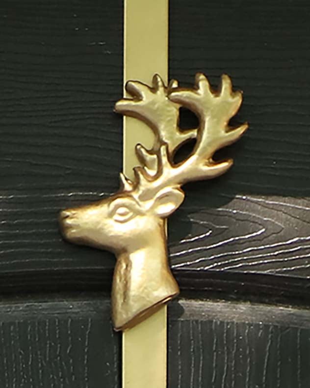 Gold Reindeer Christmas Wreath Hanger