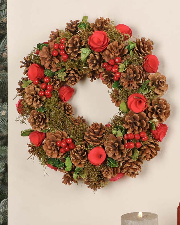 Winter Forest Indoor Wreath 35cm