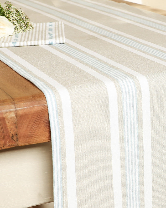 Millstone Blue Stripe Table Runner