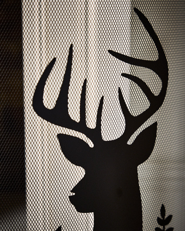 Highland Stag Head Firescreen
