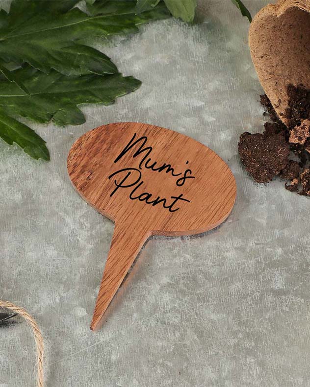 Blue Welly Boot Planter with Personalised Marker