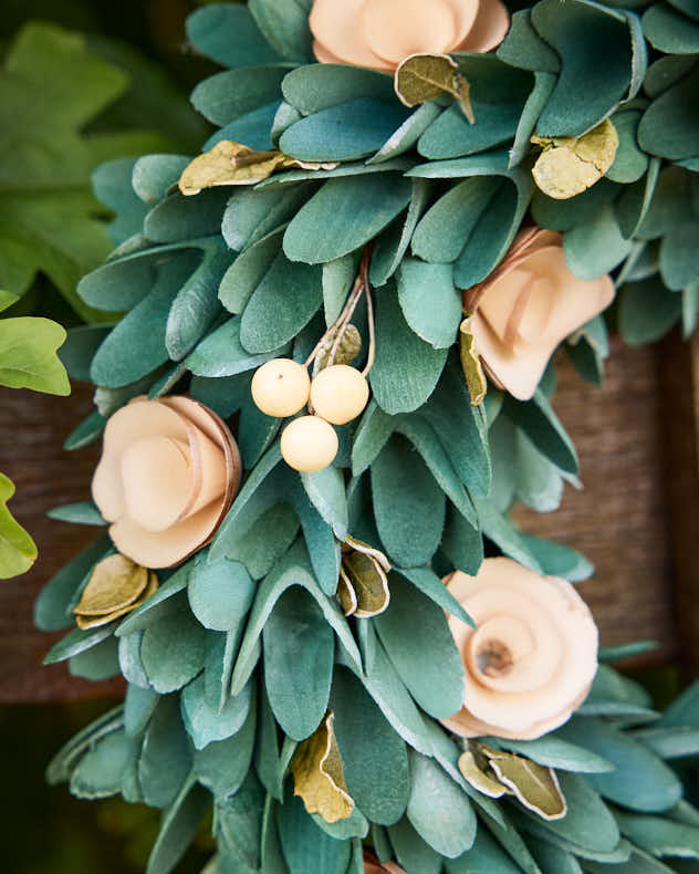 Lambeth Pastellrosen-Frühlingskranz, 35 cm