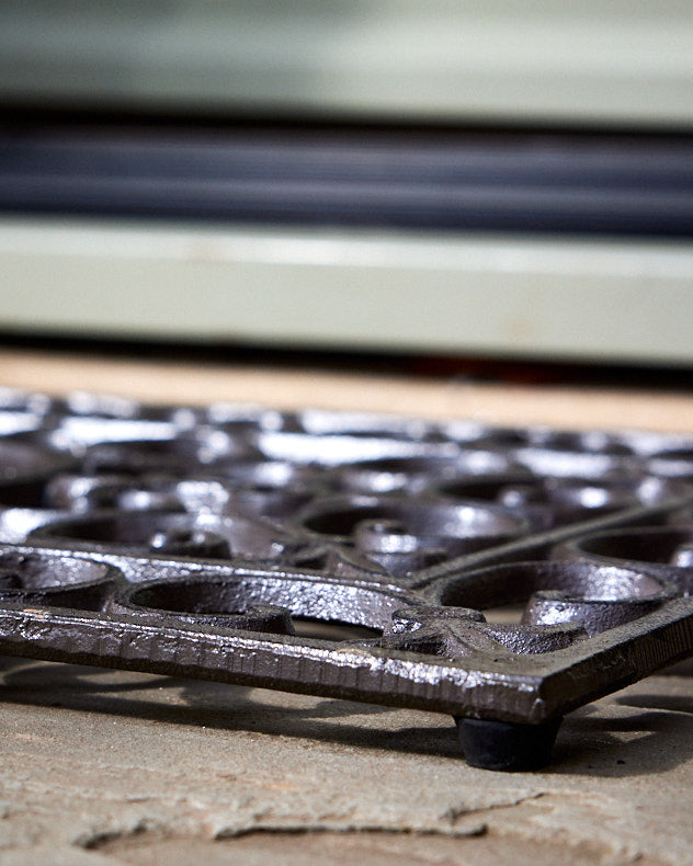 Cast Iron Scrolled Ornate Doormat