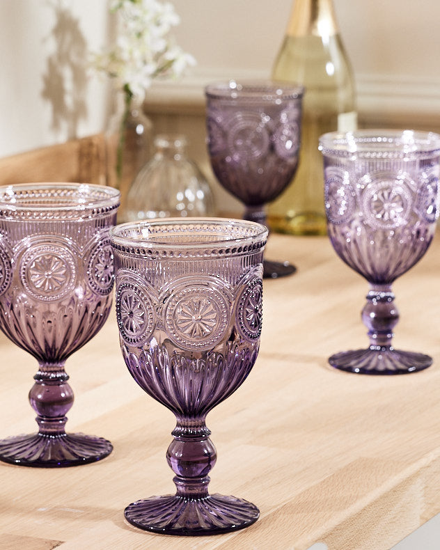 Parisian Purple Wine Goblet Dibor