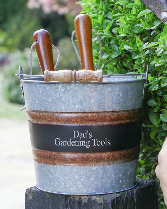 Personalised Garden Tool Shed Bucket Father's Day