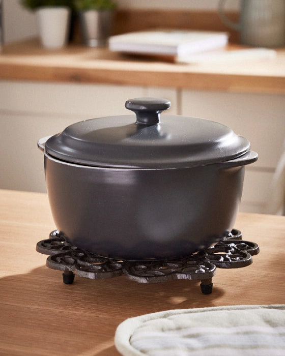 Pot on Iron Trivet