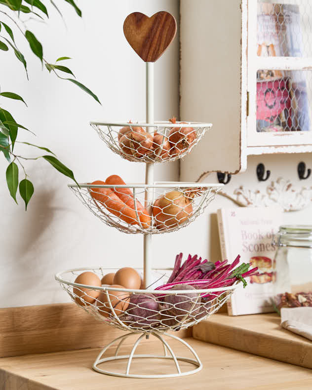 Country Cream Vegetable Rack