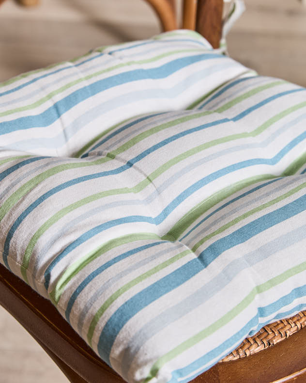 Lot de 2 coussins de siège à rayures Tenby