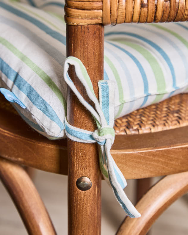 Lot de 2 coussins de siège à rayures Tenby