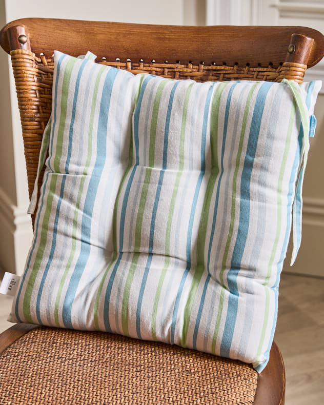 Lot de 2 coussins de siège à rayures Tenby