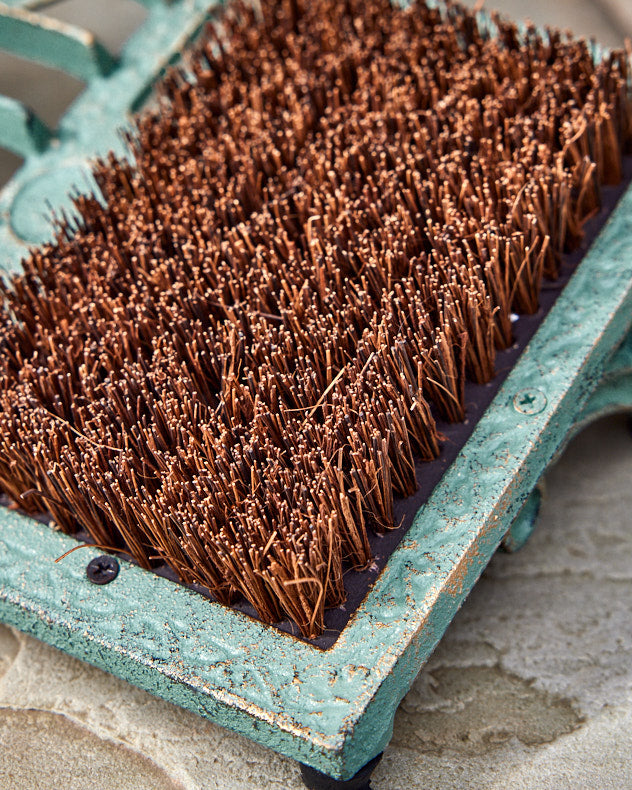 Green Cast Iron Boot Brush Scraper