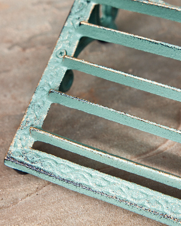 Green Cast Iron Boot Brush Scraper
