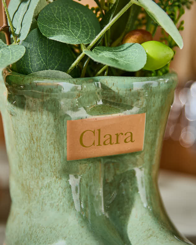 Personalised Small Green Welly Planter