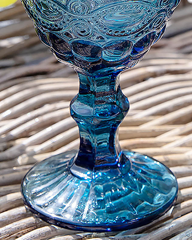 Aurielle Blue Wine Goblet