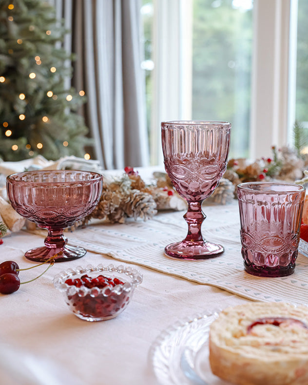 Set of 12 shops Decorated Glasses