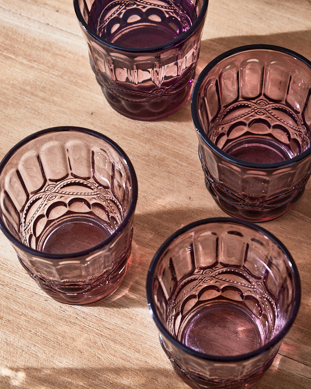 set of 4 Aurielle Pink Tumblers