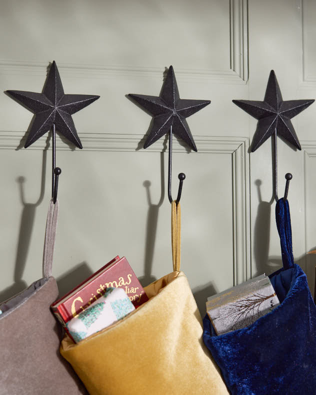 Set of 3 Star Wall Hooks Dibor Home Storage