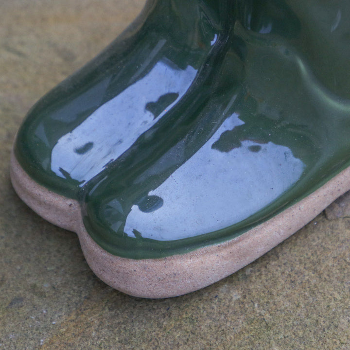 Dark Green Wellington Boots Planter