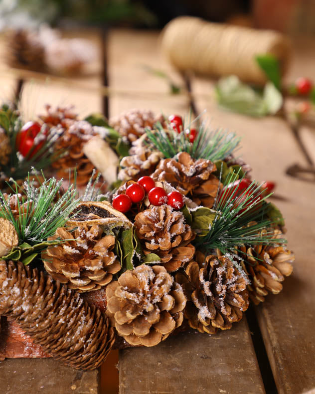Festive Fruits Indoor Wreath 38cm