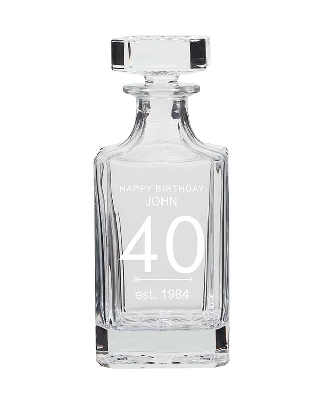 Personalised Birthday Decanter Gift