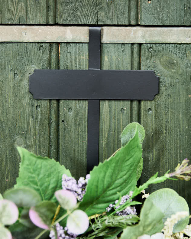 Wreath Hanger with Plaque