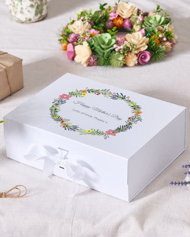 Personalised Ivory Mother's Day Gift Box