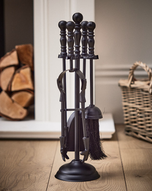 Black Fireside Companion Set