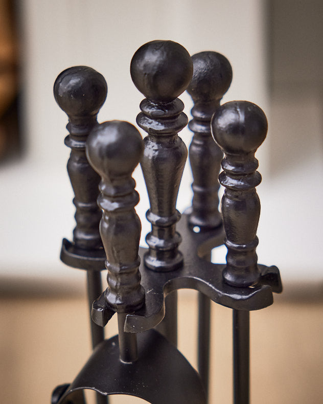 Black Fireside Companion Set