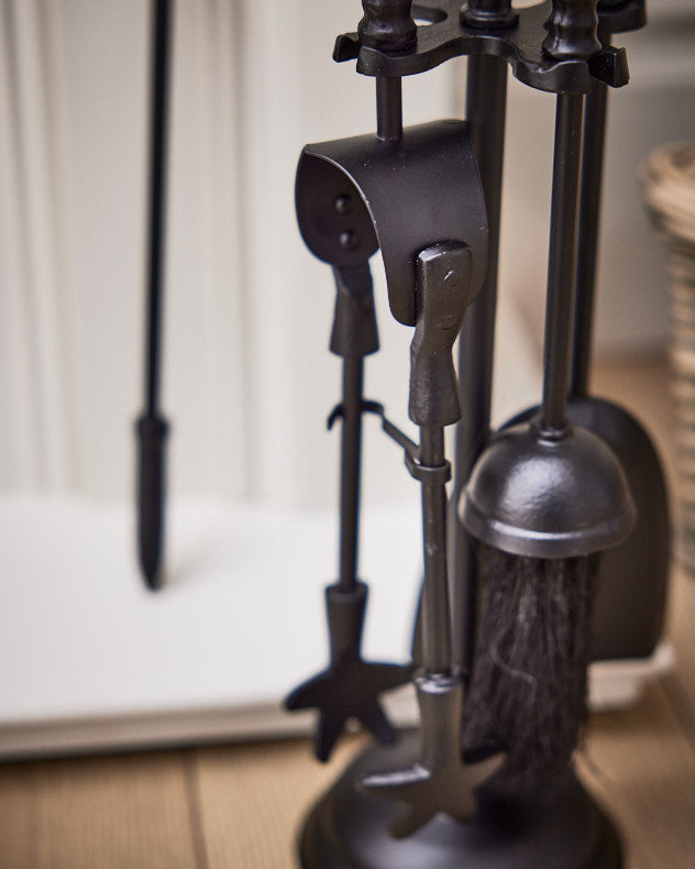 Black Fireside Companion Set