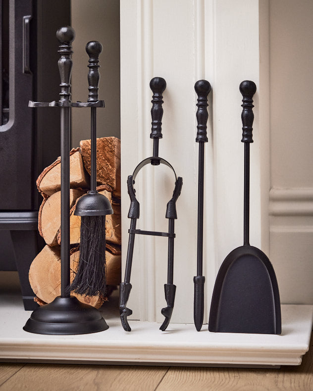 Black Fireside Companion Set