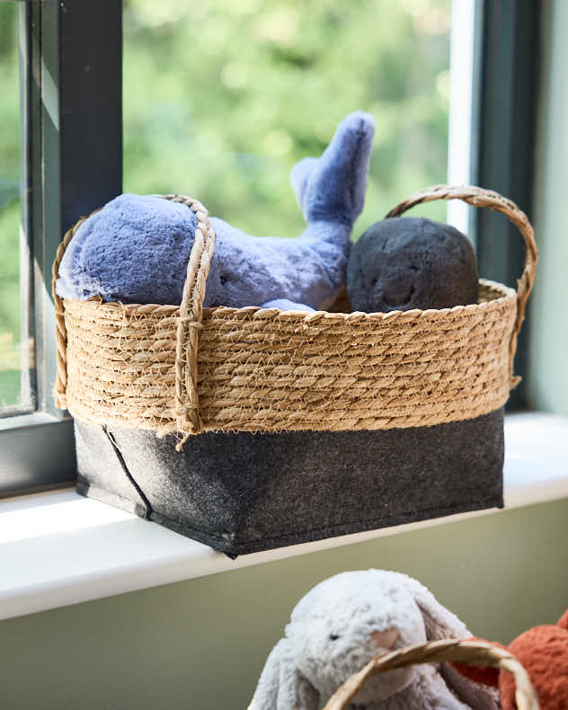 Ensemble de 2 paniers bicolores