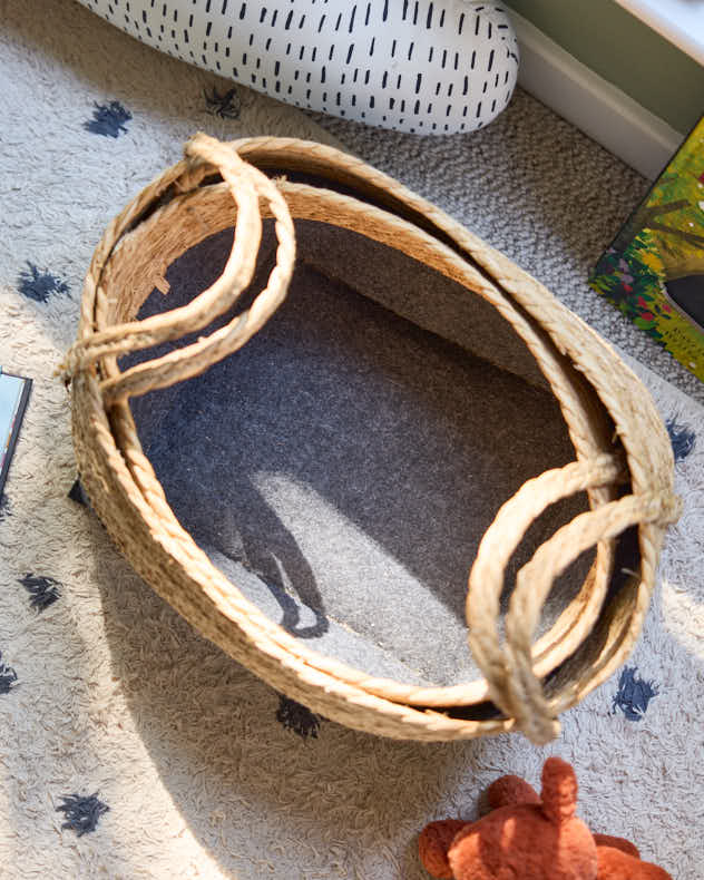 Ensemble de 2 paniers bicolores