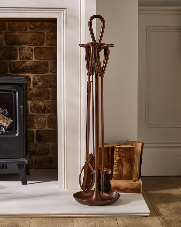 Blackwell Copper Effect Companion Set