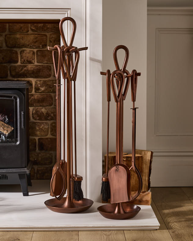 Blackwell Copper Effect Companion Set