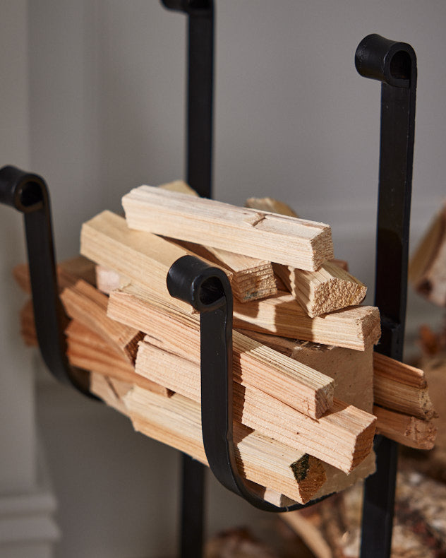 Close up of black Renaissance Log Storage