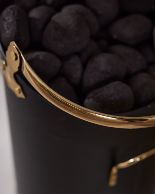 Hampstead Brass Coal Bucket closeup