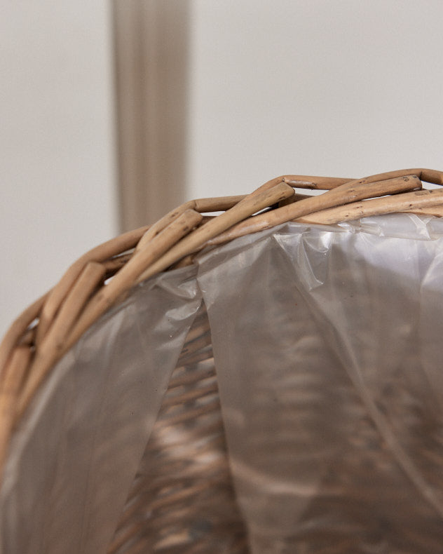Small Round Wicker Planter Basket
