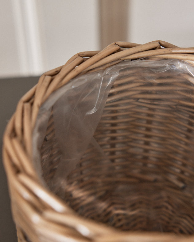 Round Wicker Planter Basket