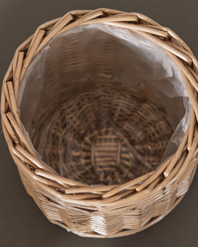 Round Wicker Planter Basket