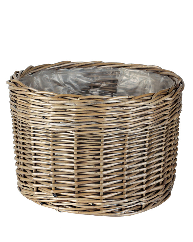 Large Round Wicker Planter Basket