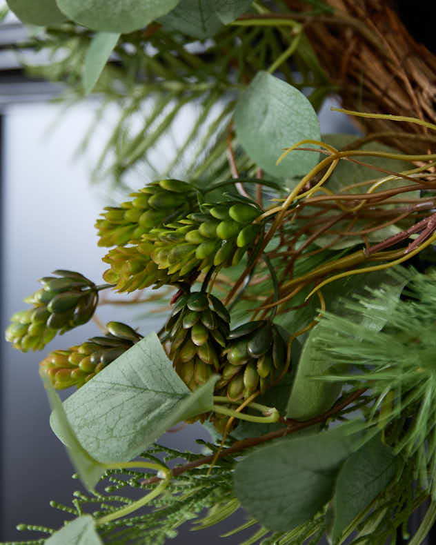 Couronne de haie d'eucalyptus