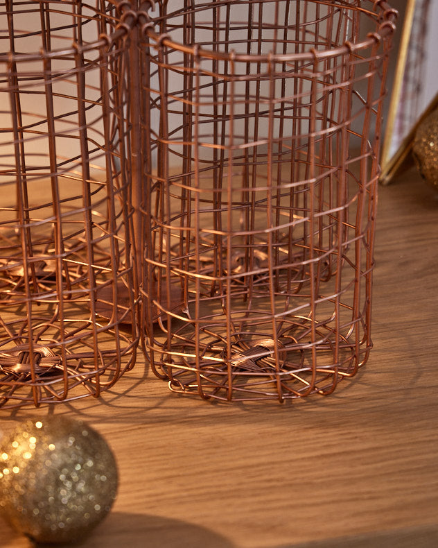 Copper Wire Cutlery Holder