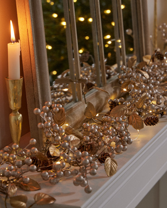 Clermont Champagne Christmas Garland 1.5m