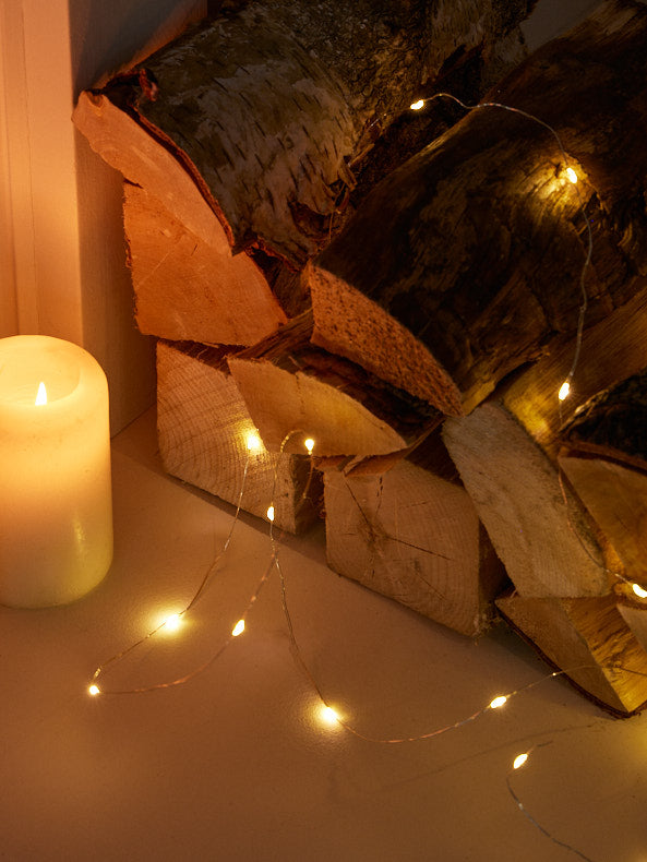 copper string lights
